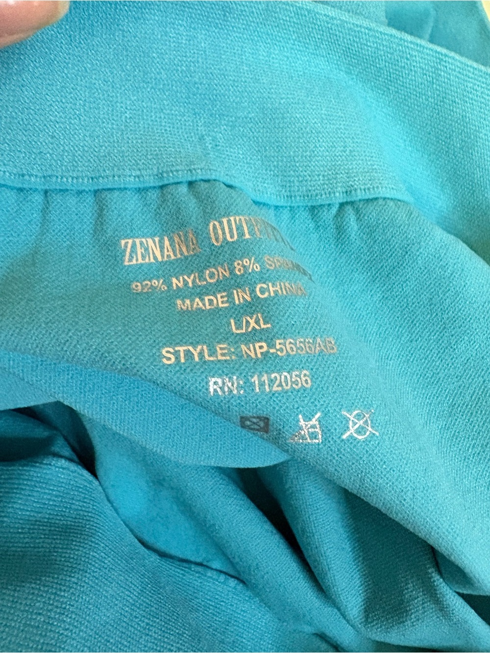 Zenana Outfitters Leggings l/xl -navy, Pink, Teal, teal, Blue & Gray (joylab lg) - Picture 6 of 9
